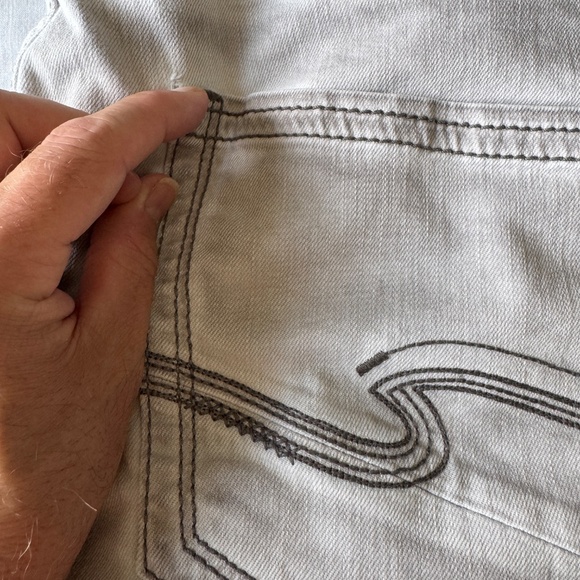 Silver Jeans Men's Denim EDDIE Brushed Gray Straight Jeans Tag: 38/32 **Flaw** - Picture 15 of 16